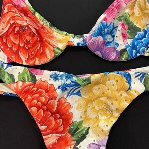 Farm Rio floral two piece bathing suit